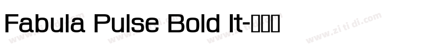 Fabula Pulse Bold It字体转换